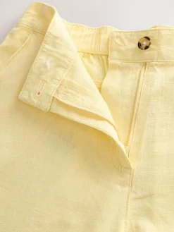 Next Linen Blend Knee Shorts^Women Shorts