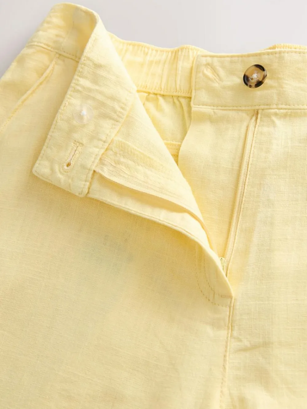 Next Linen Blend Knee Shorts^Women Shorts