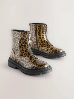 Next Wide Fit (G) Zip Front Ankle Boots^ Boots & Wellies