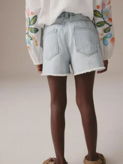 Next 100% Cotton Frayed Edge Distressed Shorts (3-16yrs)^ Shorts & Skirts