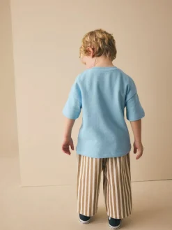 Next Light Blue Breakfast Trio Short Sleeve Appliqué T-Shirt (3mths-7yrs)^BOY Tops|T-Shirts