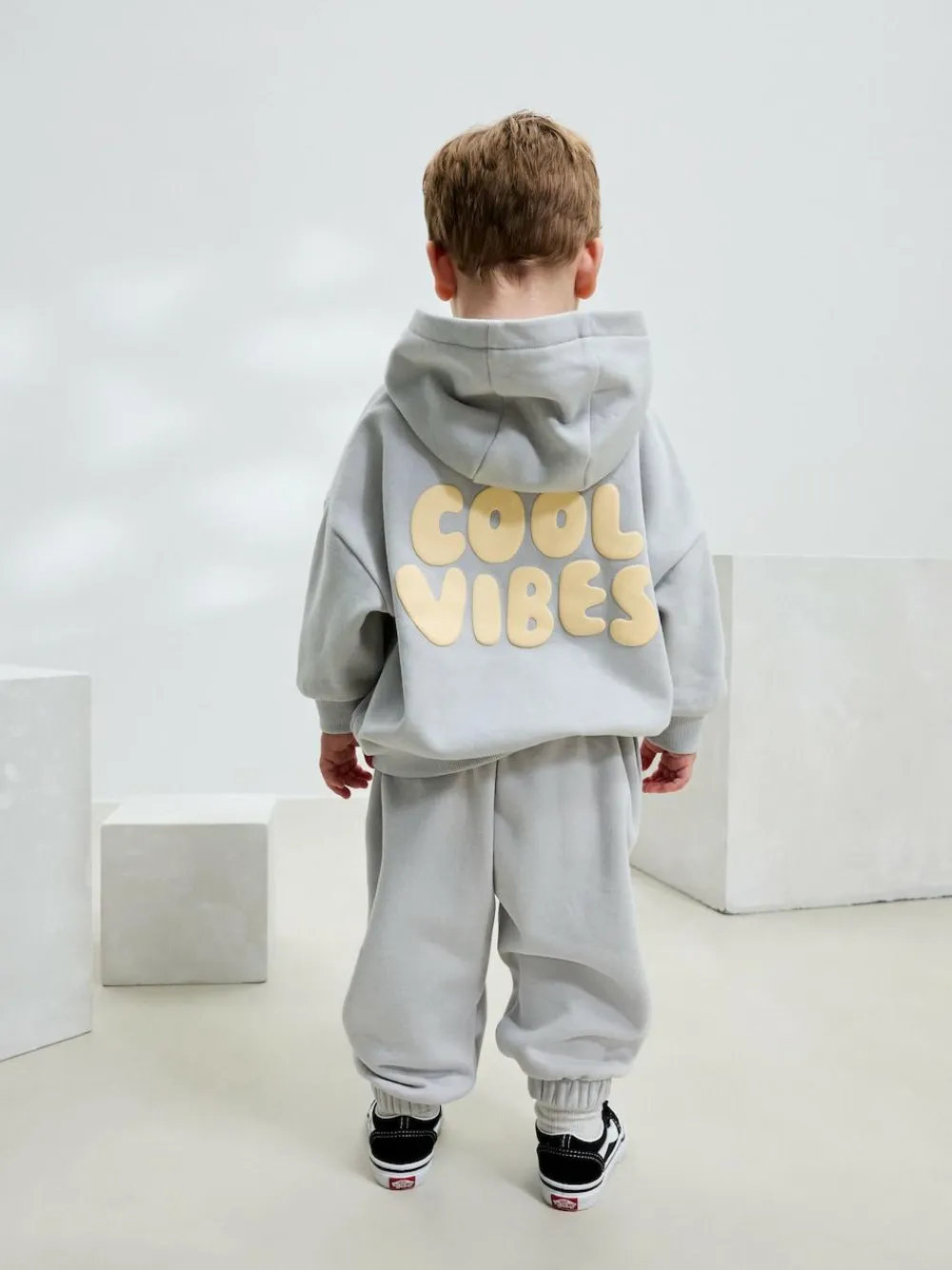 Discount Next Cool Vibes Printed Hoodie and Joggers Set (3mths-7yrs) Light Blue