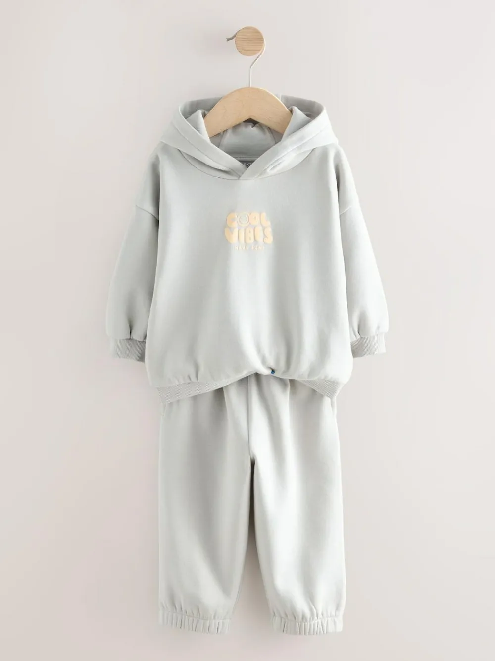 Discount Next Cool Vibes Printed Hoodie and Joggers Set (3mths-7yrs) Light Blue
