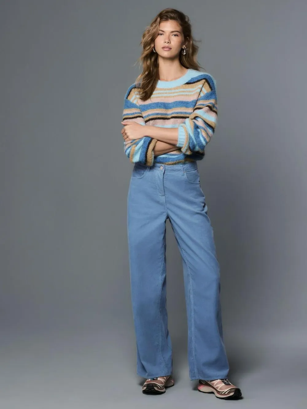 Next Cord Wide Leg Trousers^Women Pants