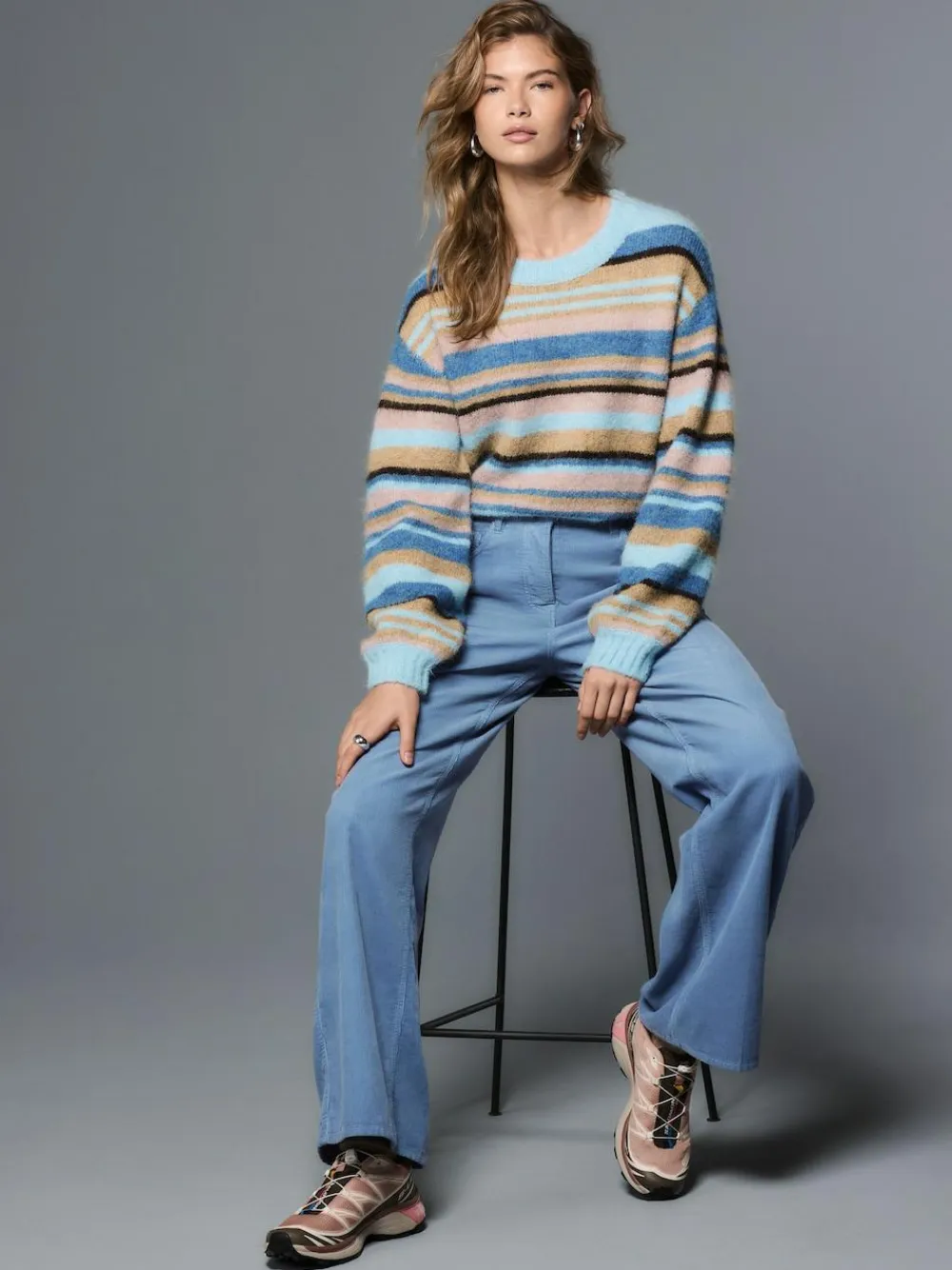 Next Cord Wide Leg Trousers^Women Pants