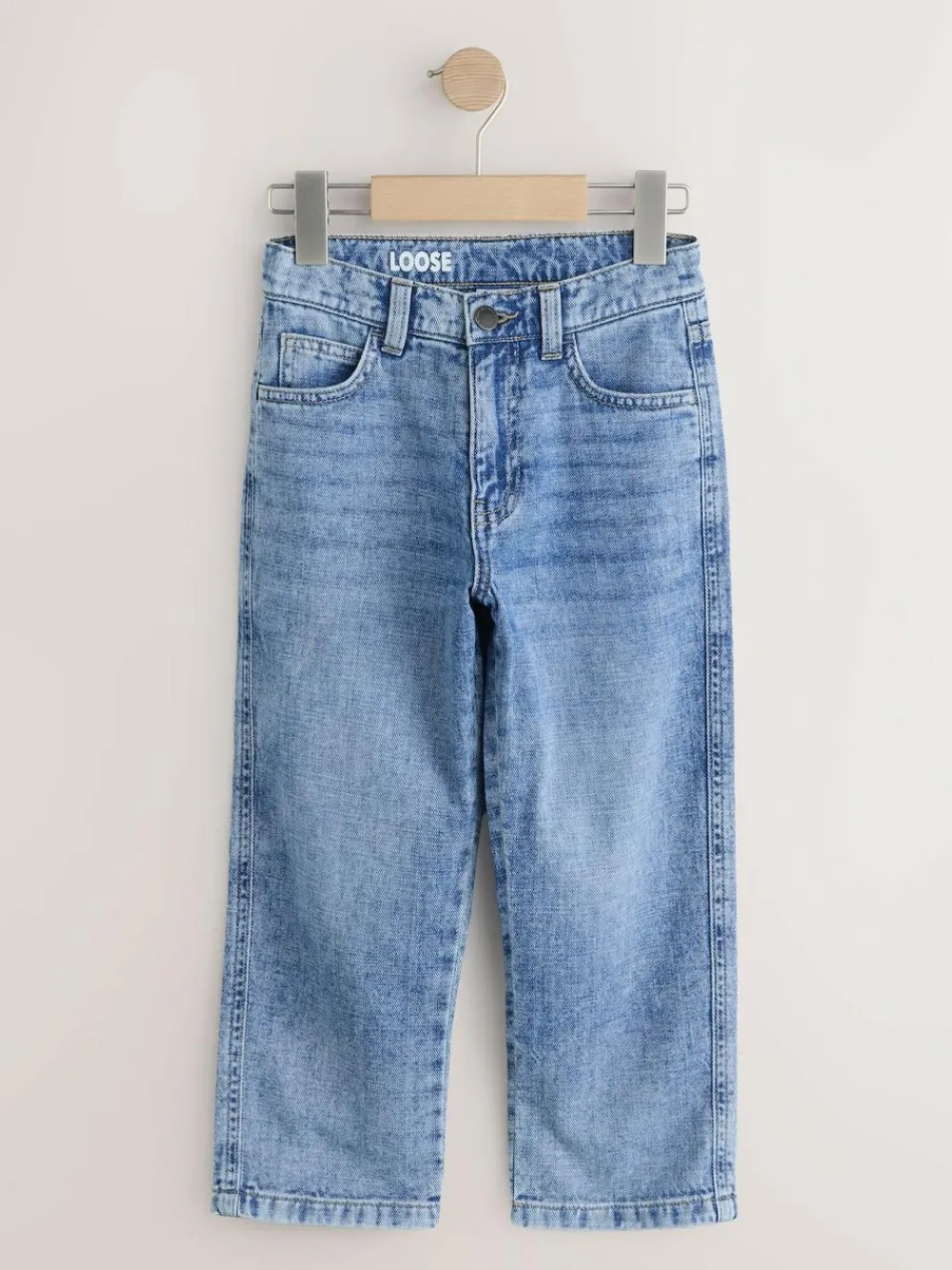 Clearance Next Loose Fit Authentic Jeans (3-16yrs) Light Blue Denim