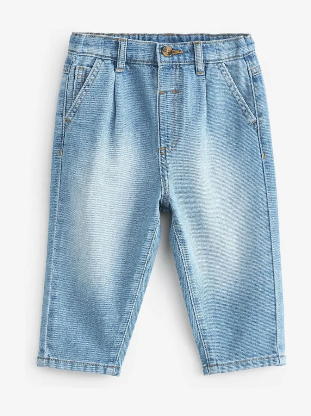 Outlet Next Pleat Front Jeans (3mths-7yrs) Light Blue Denim