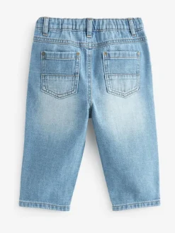 Outlet Next Pleat Front Jeans (3mths-7yrs) Light Blue Denim