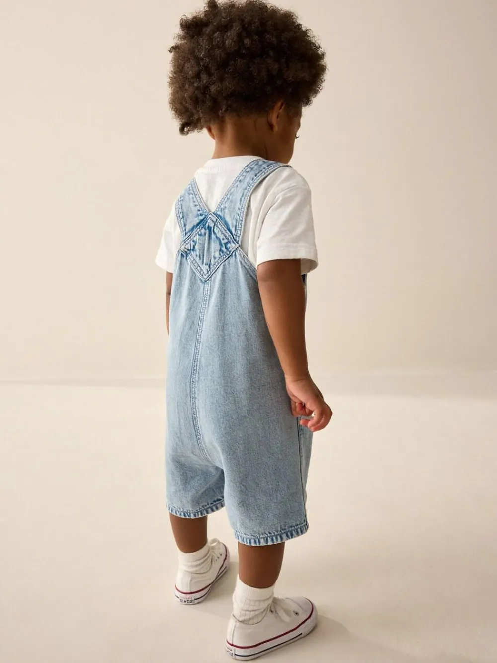 Hot Next Light Blue Denim Slouch Dungarees (3mths-7yrs)