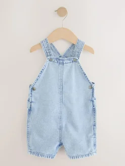 Hot Next Light Blue Denim Slouch Dungarees (3mths-7yrs)
