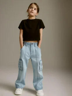 Next Wide Leg Cargo Jeans (3-16yrs)^ Jeans