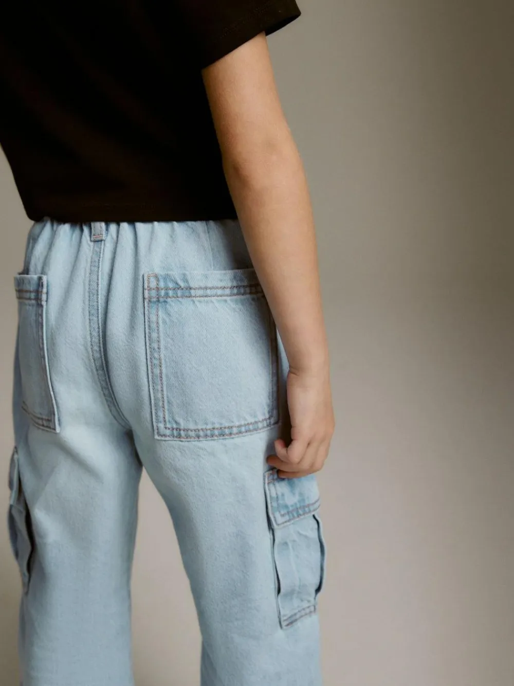 Next Wide Leg Cargo Jeans (3-16yrs)^ Jeans