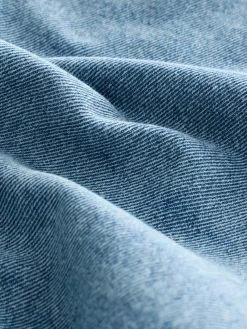 New Next Light Blue Distressed Denim Wide Leg Jeans (3mths-7yrs)