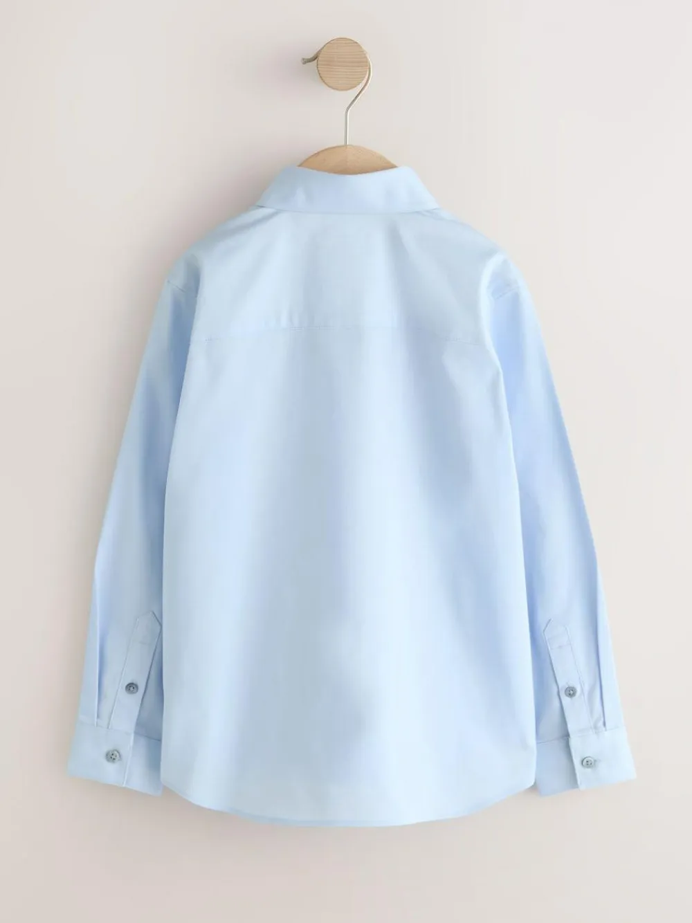 Online Next Light Blue Long Sleeves Smart Trimmed Shirt (3-16yrs)