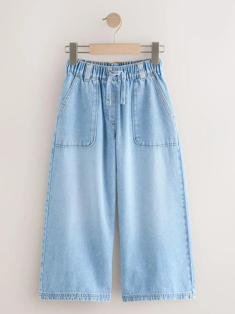 Sale Next Light Blue Pullon Wide Leg Trousers (3-16yrs)