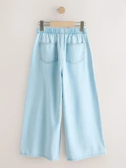 Best Next Light Blue Pullon Wide Leg Jeans (3-16yrs)