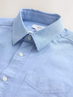 Next Light Blue Regular Fit Long Sleeve Oxford Shirt^ Shirts