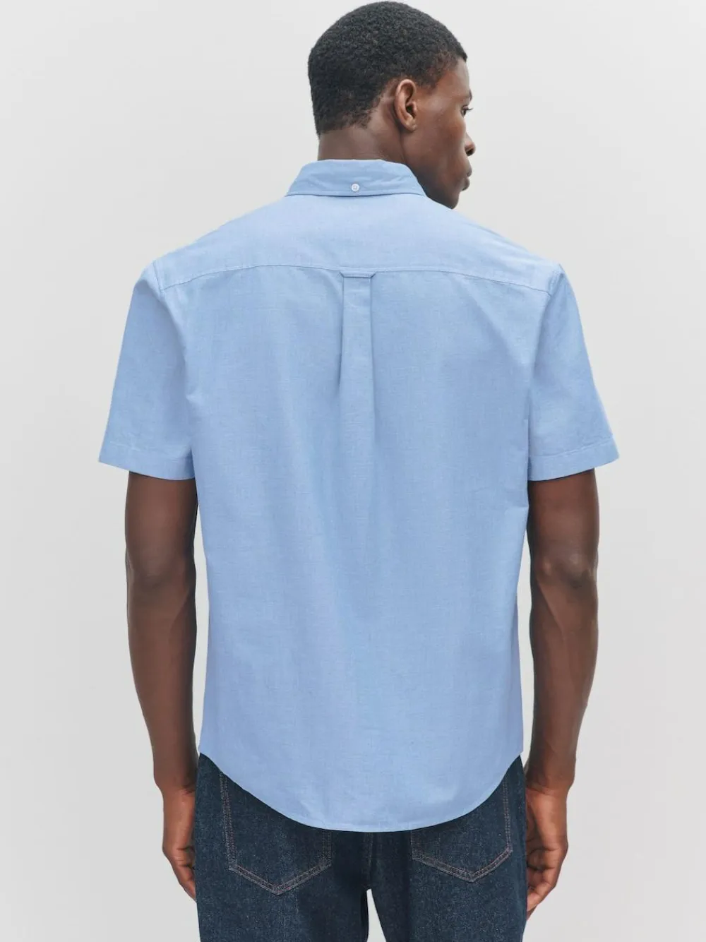Next Light Blue Regular Fit Short Sleeve Oxford Shirt^ Shirts