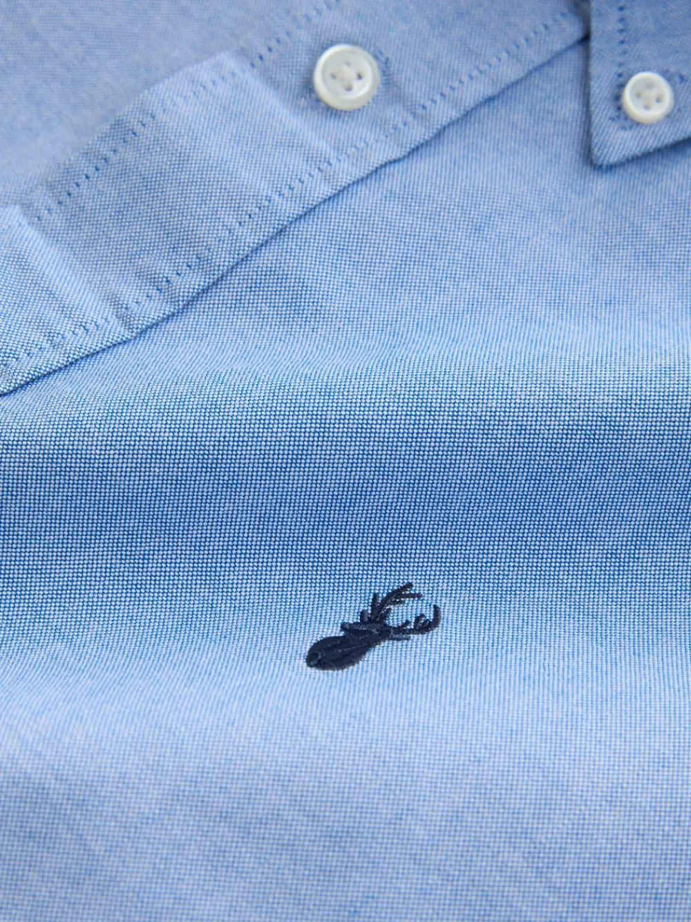 Next Light Blue Regular Fit Short Sleeve Oxford Shirt^ Shirts