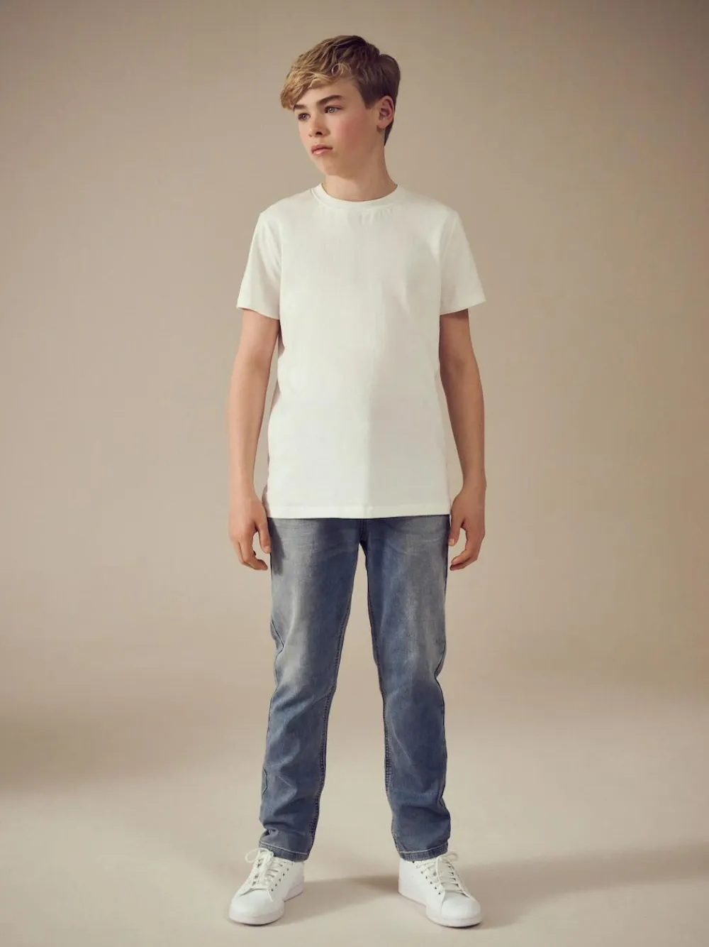 Next Regular Fit Stretch Elasticated Waist Jeans (3-16yrs)^BOY Jeans|Jeans