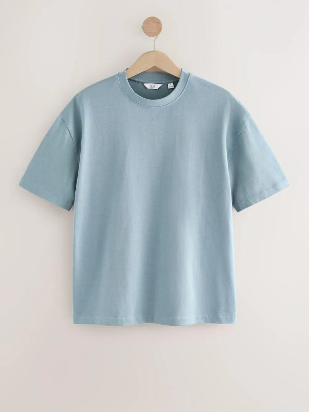 Next Light Blue Relaxed Fit Heavyweight T-Shirt^ Tops & T-Shirts