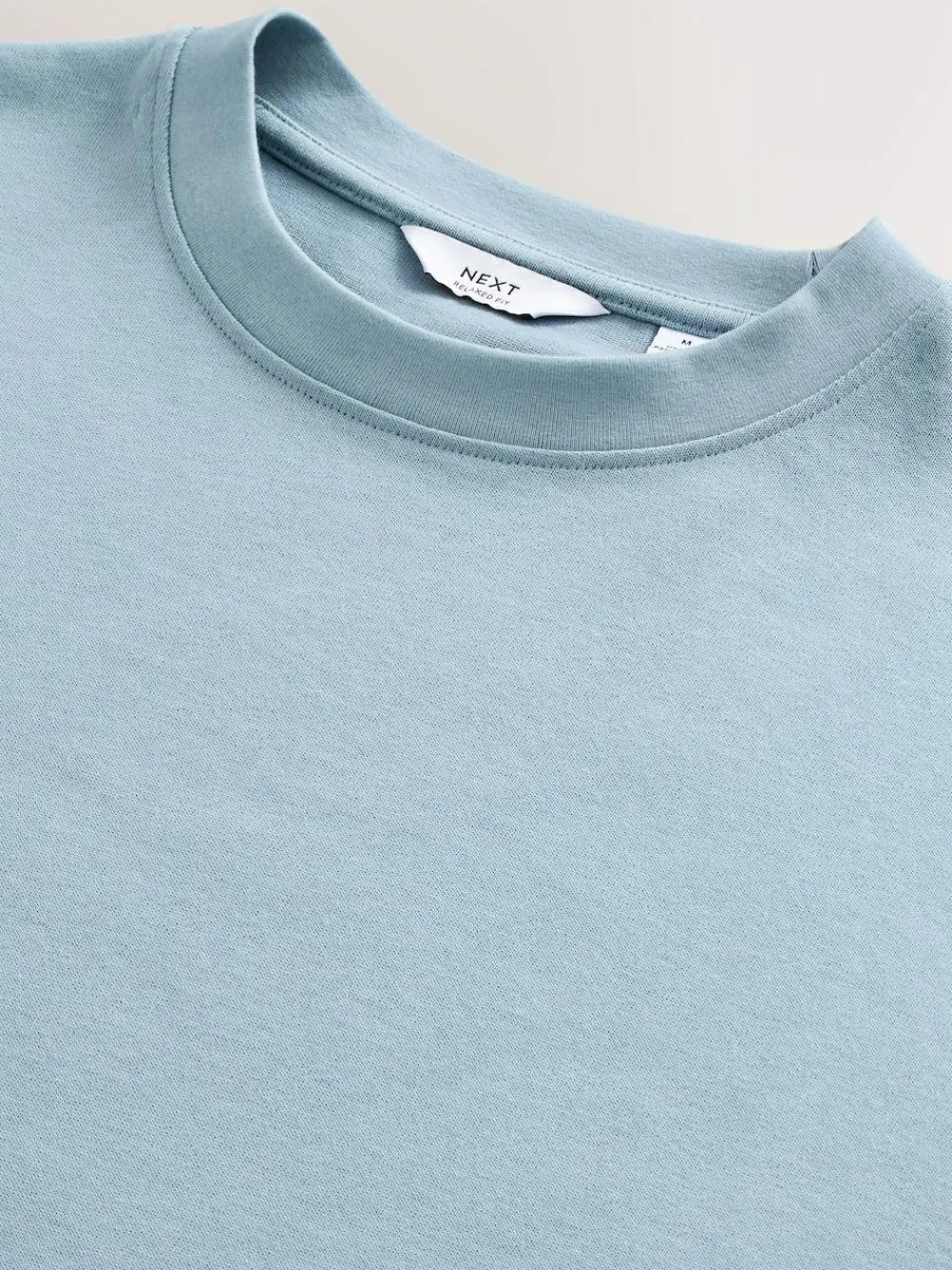Next Light Blue Relaxed Fit Heavyweight T-Shirt^ Tops & T-Shirts