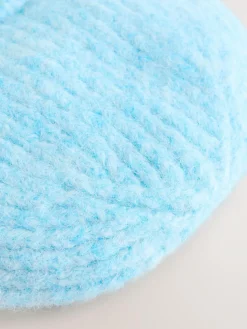 Next Light Blue Ribbed Beanie Containing Wool Hat^Women Hats