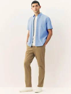 Best Next Light Blue Short Sleeve Oxford Shirt