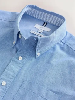 Best Next Light Blue Short Sleeve Oxford Shirt