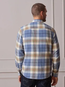 Next Light Blue Signature Long Sleeve Check Shirt^ Shirts