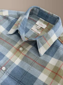 Next Light Blue Signature Long Sleeve Check Shirt^ Shirts