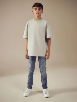 Next Skinny Fit Stretch Elasticated Waist Jeans (3-16yrs)^BOY Jeans|Jeans