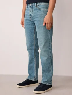 Next Light Blue Straight Fit Motionflex Jeans^ Jeans|Jeans