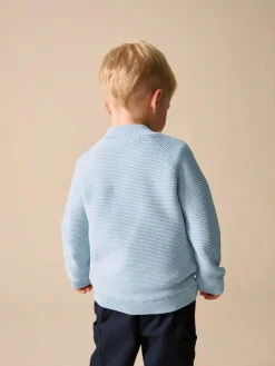 Discount Next Light Blue Zip Through Cardigan (3mths-7yrs)