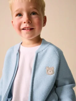 Discount Next Light Blue Zip Through Cardigan (3mths-7yrs)