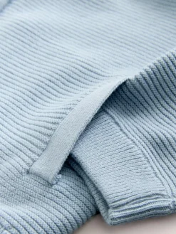 Discount Next Light Blue Zip Through Cardigan (3mths-7yrs)