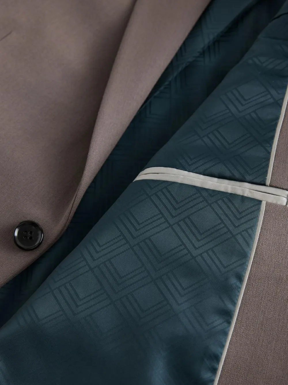 Online Next Regular Fit Motionflex Stretch Suit Jacket Light Brown