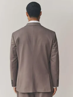 Online Next Regular Fit Motionflex Stretch Suit Jacket Light Brown