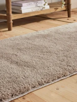 Discount Next Cosy Washable Shaggy Runners Light Grey