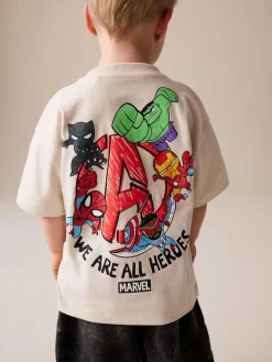 Next Marvel Short Sleeve Cotton T-Shirt (3mths-8yrs)^BOY Newborn Clothing|Tops