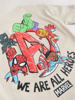 Next Marvel Short Sleeve Cotton T-Shirt (3mths-8yrs)^BOY Newborn Clothing|Tops