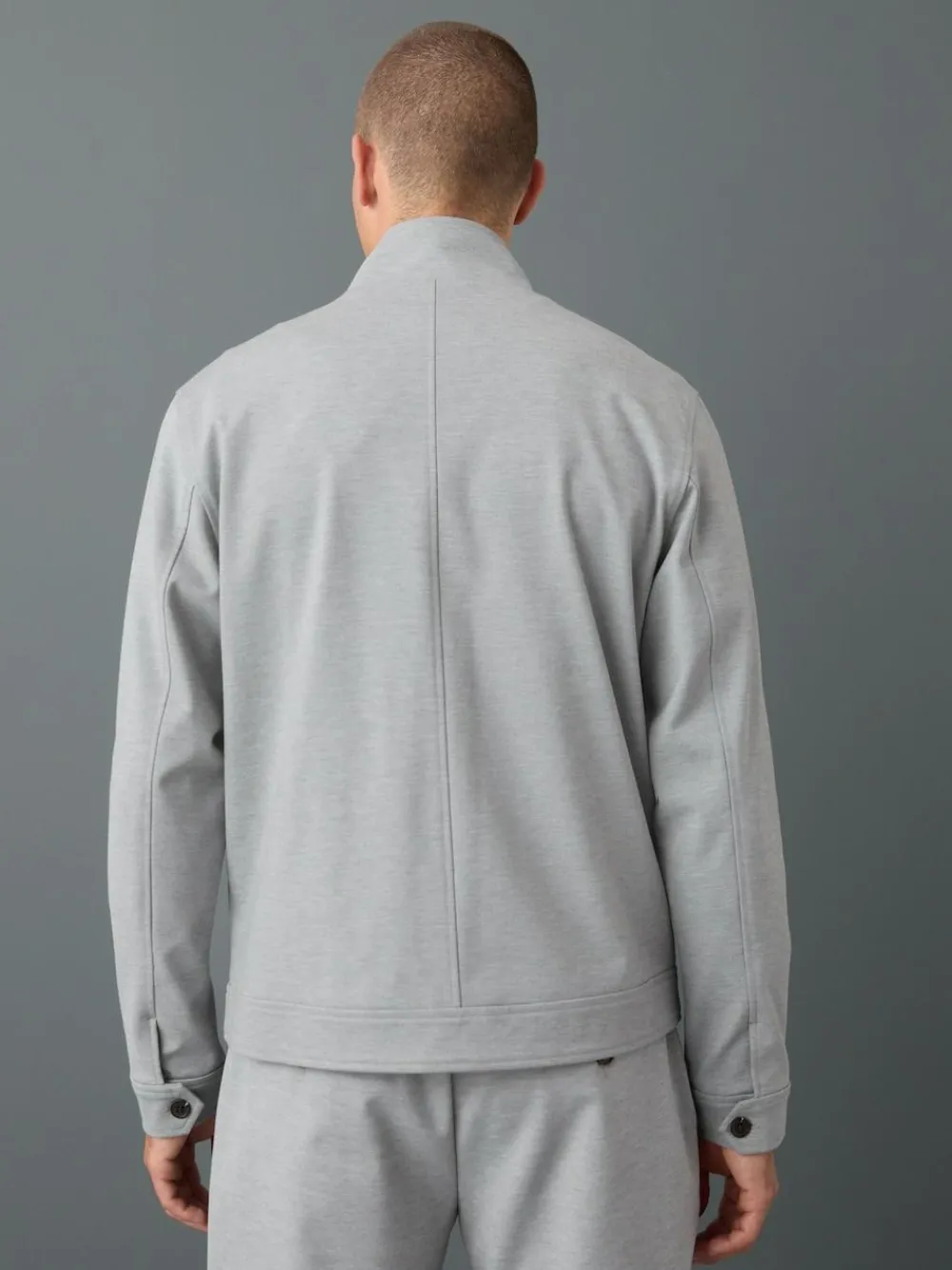 Next Premium Smart Funnel Neck Zip Through With Wool^ Occasionwear|Blazers & Formal Jackets