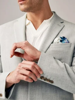 Next Regular Fit Motionflex Stretch Suit Jacket^ Grey Suits