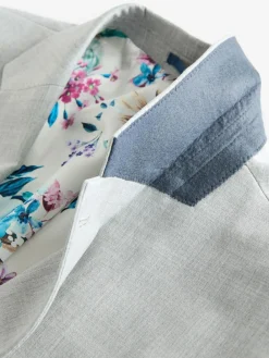 Next Regular Fit Motionflex Stretch Suit Jacket^ Grey Suits