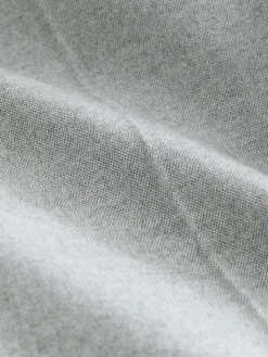 Next Regular Fit Smart Brushed Cotton Trousers Light Grey