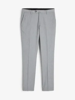 Next Light Grey Regular Fit Stretch Smart Trousers^ Nightwear|Pants & Chinos