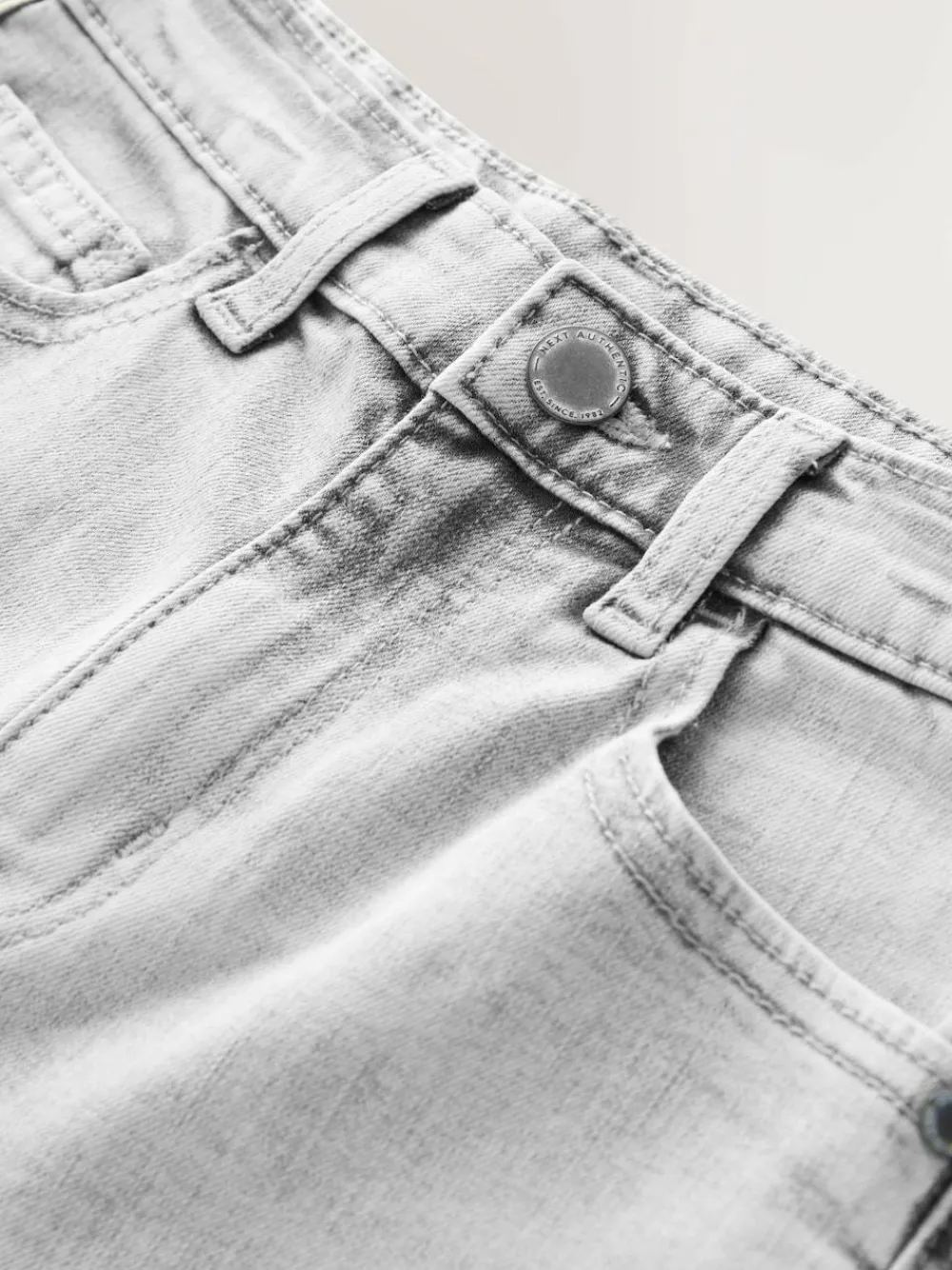 Next Light Grey Regular Fit Stretch Jeans (3-17yrs)^BOY Jeans|Jeans