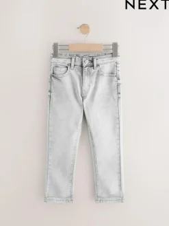 Next Light Grey Regular Fit Stretch Jeans (3-17yrs)^BOY Jeans|Jeans