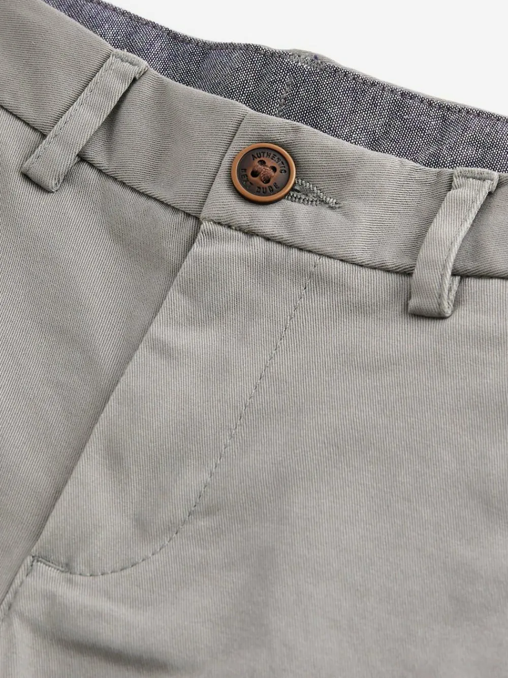 Next Light Grey Regular Fit Stretch Chino Trousers (3-17yrs)^BOY Joggers|Pants & Chinos