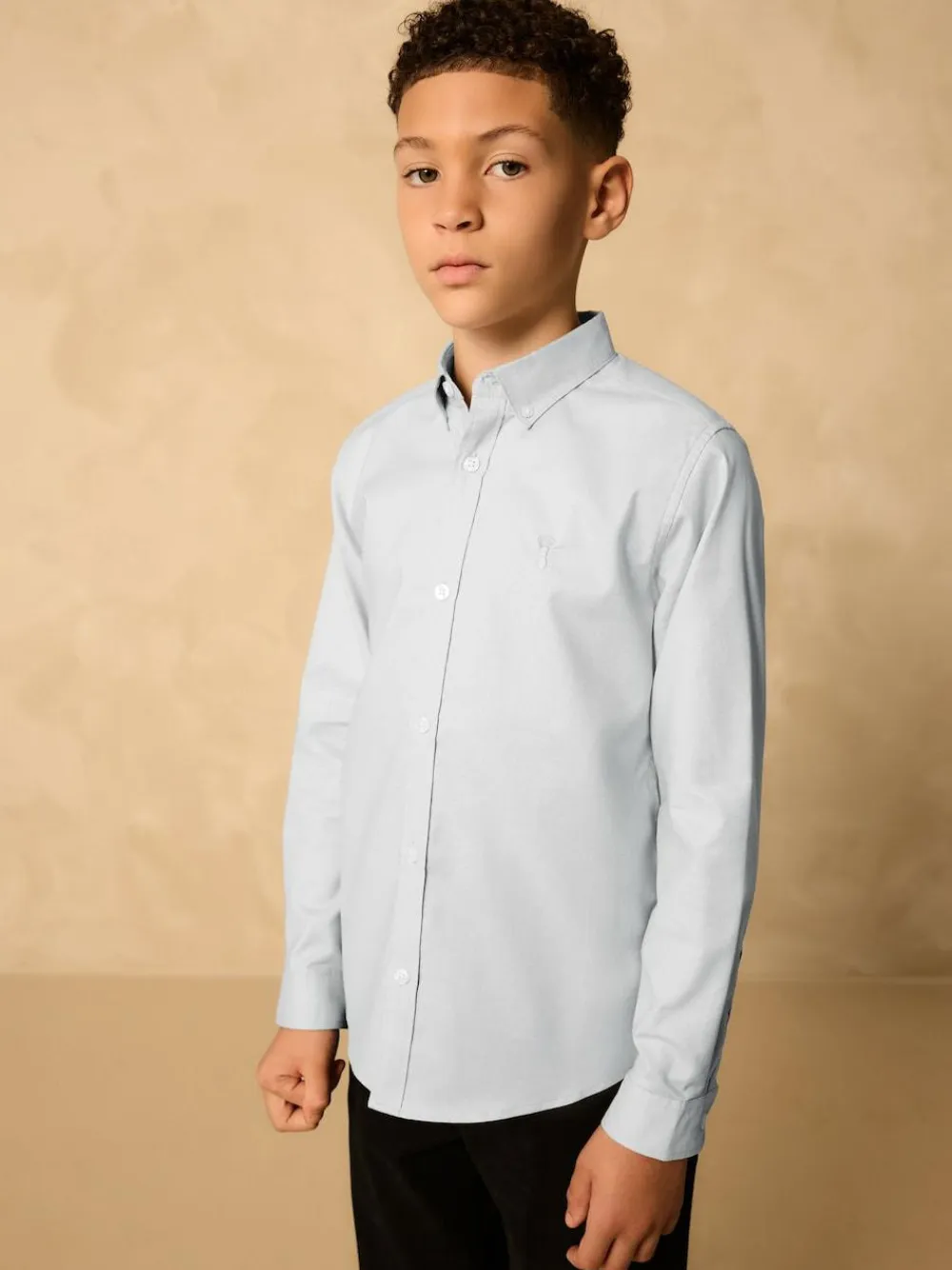 Next Light Grey Single Oxford Shirt (3-16yrs)^BOY Shirts|Occasionwear